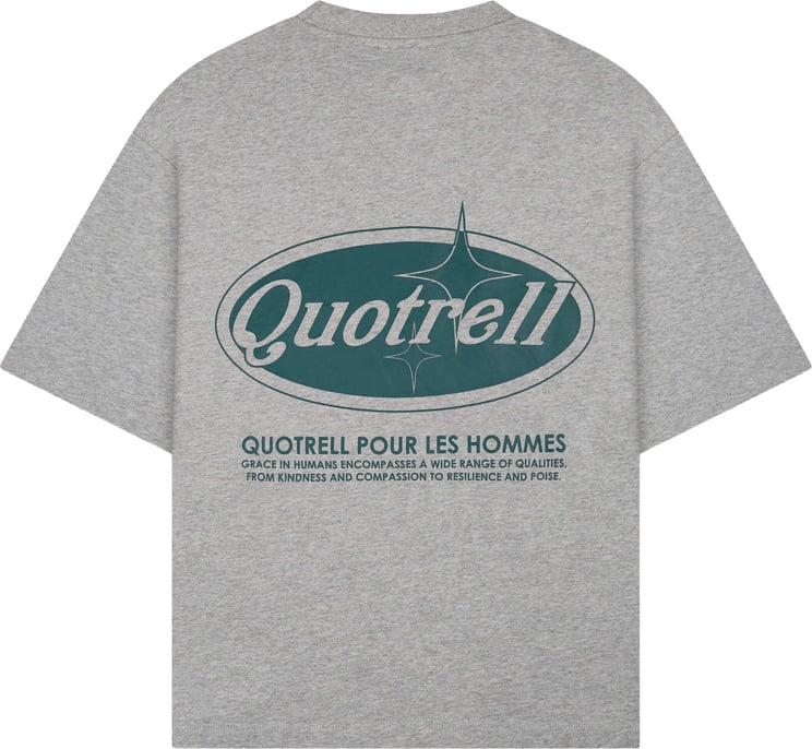 Quotrell Santiago Tee | Grey Melee/teal