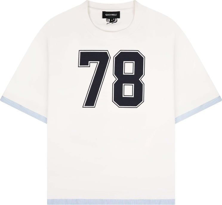 Quotrell 78 T-shirt | White/navy