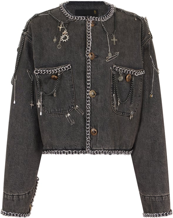 R13 Short denim jacket