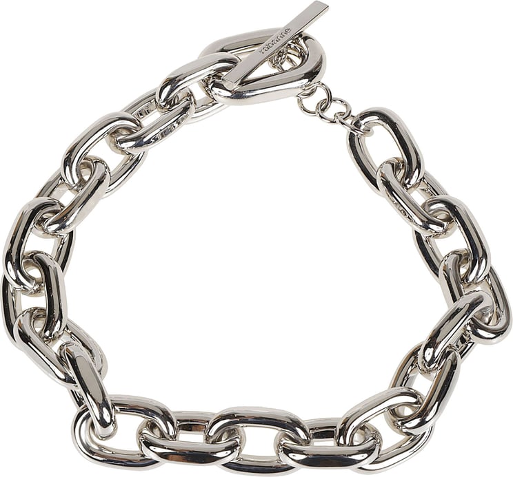 Rabanne Xl Link Necklace Metallic