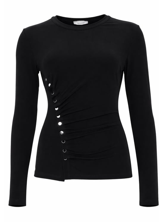 Rabanne Top Con Bottoni Viscose Blouse