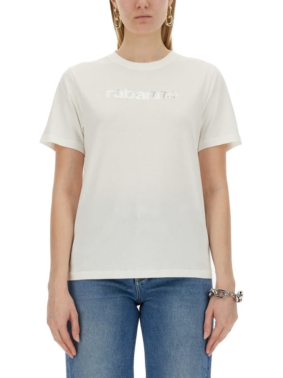 Rabanne Classic Crew-Neck T-Shirt With Subtle Logo Detail