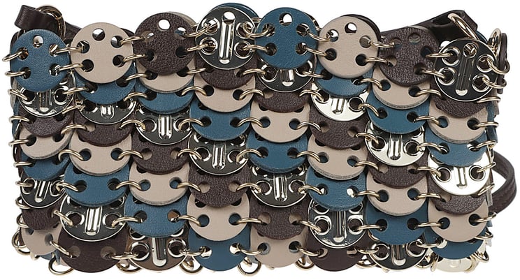 Rabanne Embellished Clutch Bag Multicolour