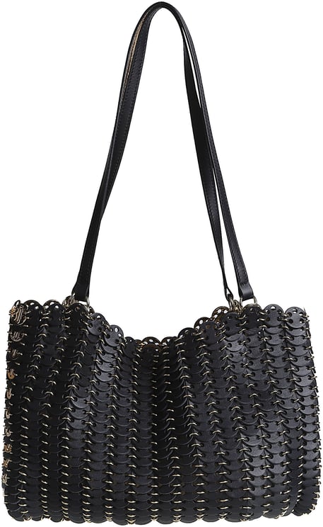 Rabanne 1969 Flip Top Handle Bag Black