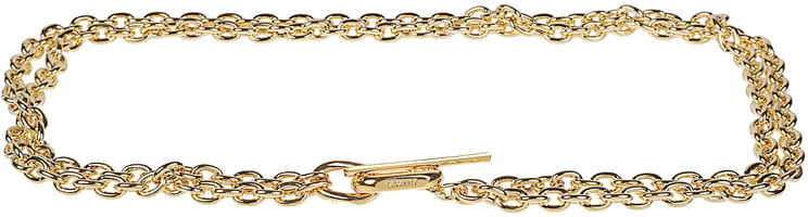 Rabanne Xs Link Necklace Metallic