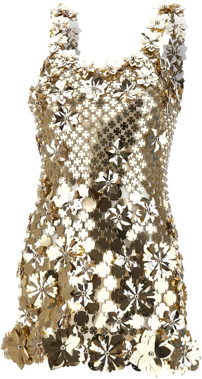 Rabanne Dresses Gold