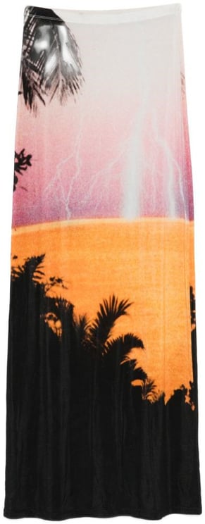 Rabanne Skirts Big Lightening Orange