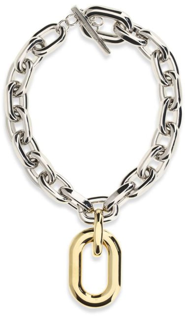 Rabanne Rabanne Silver Metal Necklace