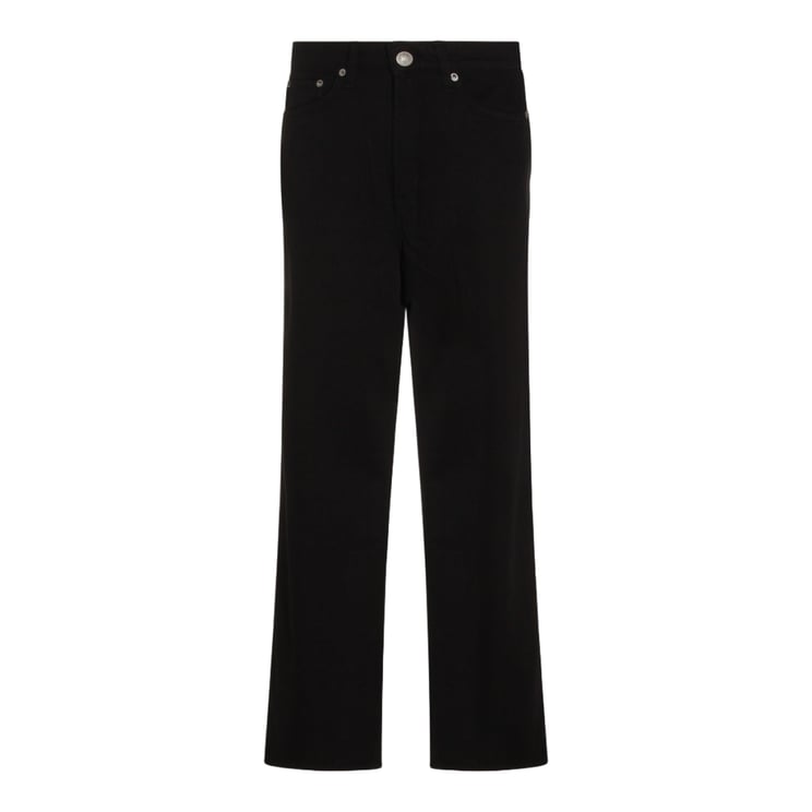 Rag & Bone Straight-Leg Black Jeans With Mid-Rise Waist And Minimalist Design