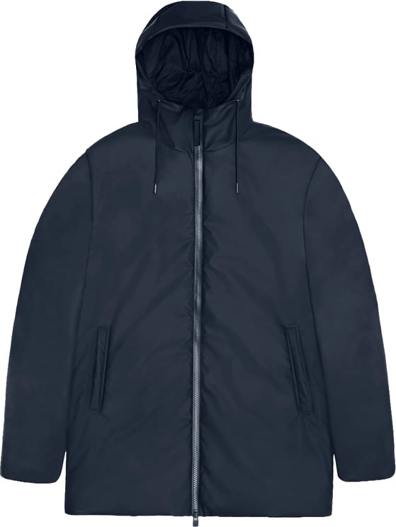 Rains Rains Lohja Long Insulated Regenjas Donkerblauw 15790 Lohja Long Insulated