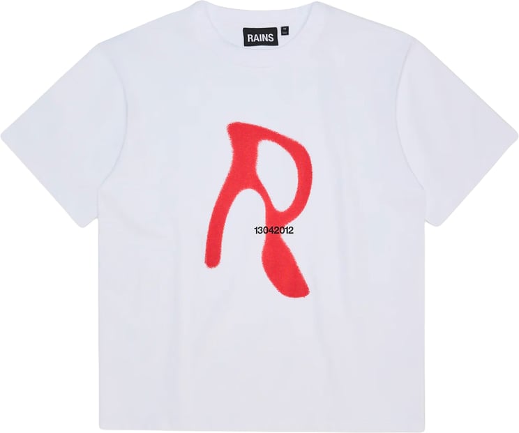 Rains T-Shirt Classic Blurred Bianca