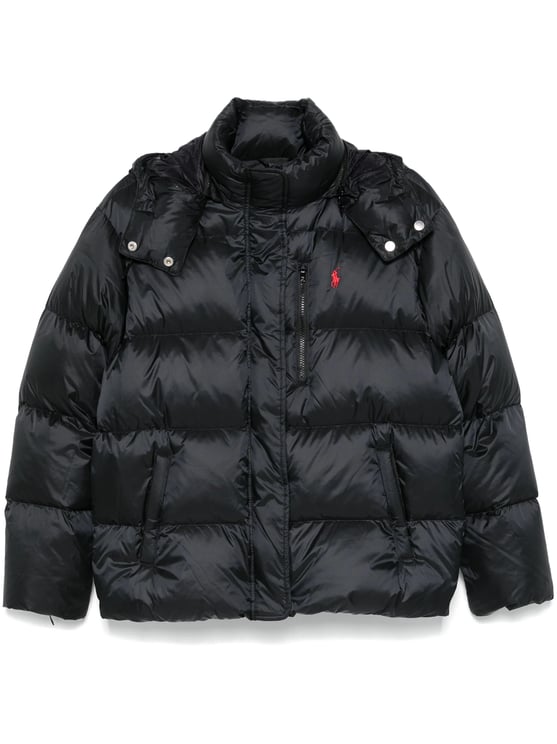 Ralph Lauren Cropped Insulated Coat with Quilted Design and Detachable Hood