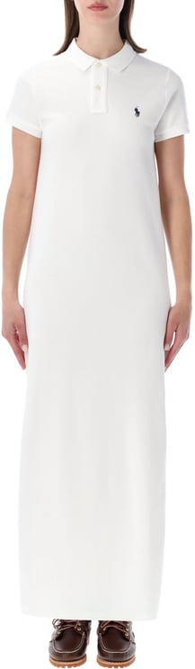 Ralph Lauren Polo Long Dress Bianco