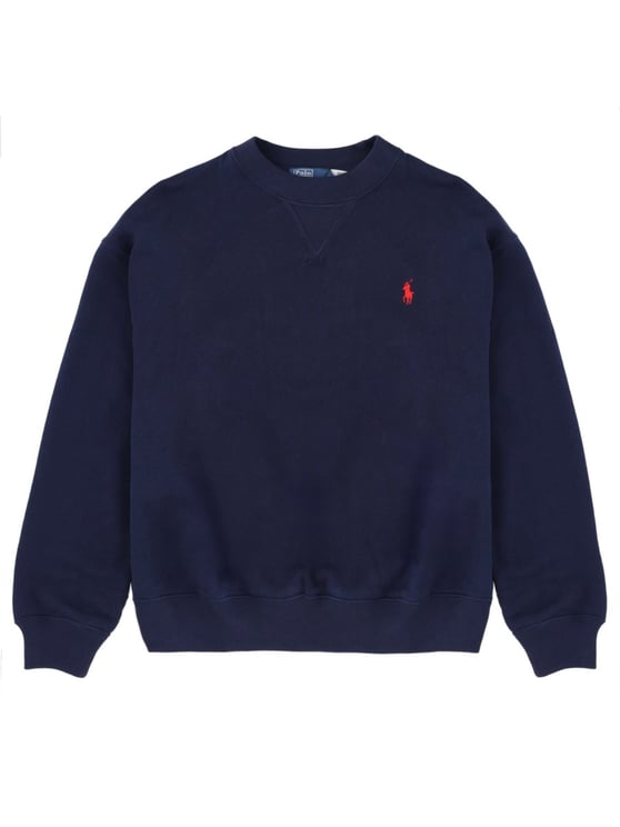 Ralph Lauren Embroidered Chest Logo Cotton Sweatshirt
