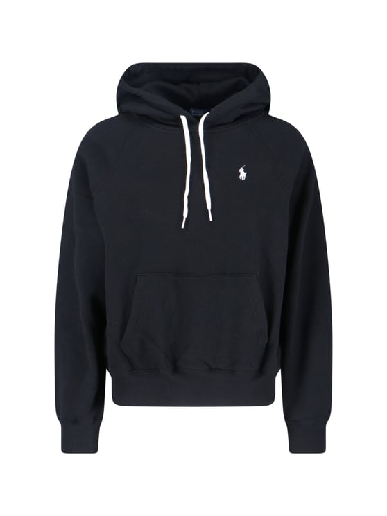 Ralph Lauren Logo Hoodie Sweatshirt – Black