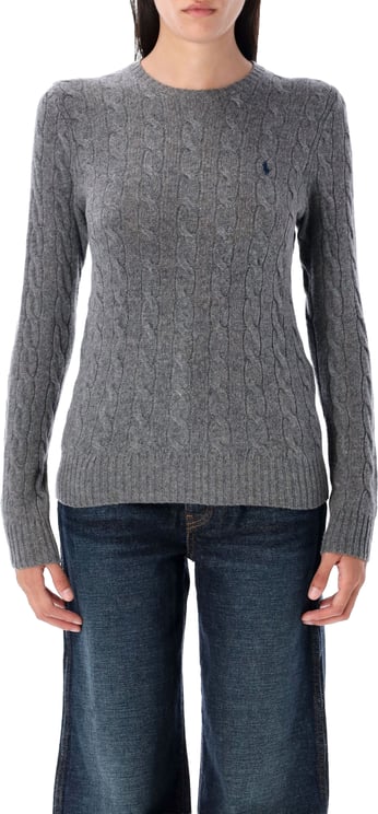 Ralph Lauren Classic Julianna Knit Cable Flannel Grey