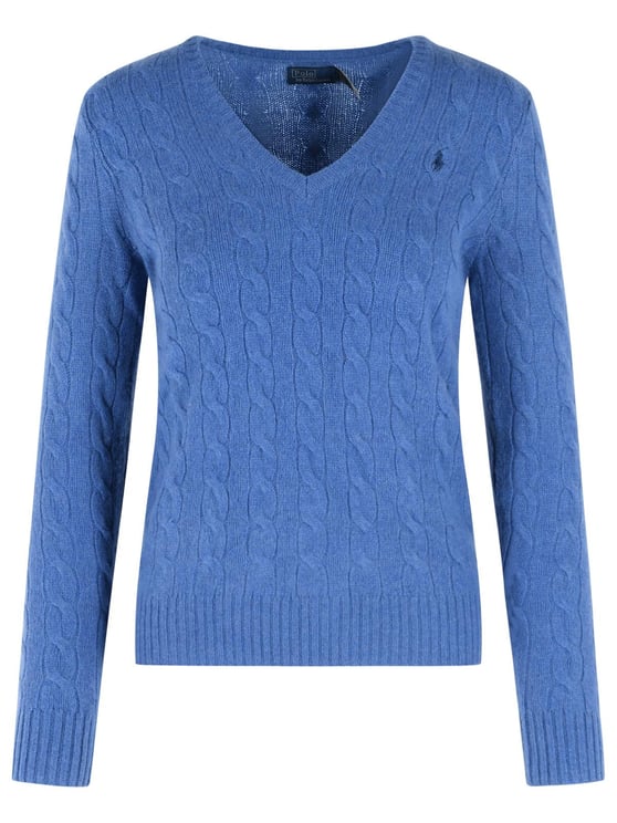 Ralph Lauren 'Kimberly' Blue Wool And Cashmere Sweater