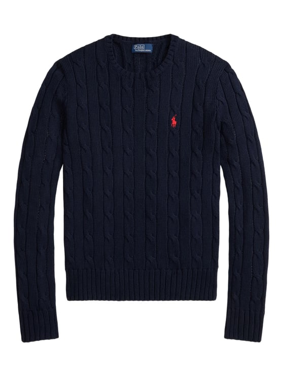 Ralph Lauren Blue Julianna Pullover Cable Knit Sweater