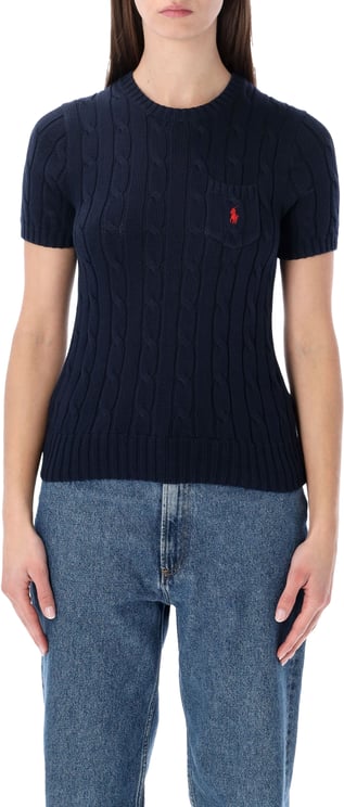 Ralph Lauren Polo Ralph Lauren cable-knit cotton short-sleeve jumper
