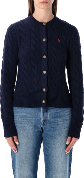 Ralph Lauren Classic Cardigan Cable Hunter Navy
