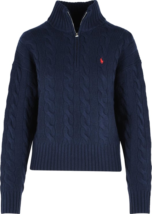 Ralph Lauren Classic Half Zip Cable Hunter Navy