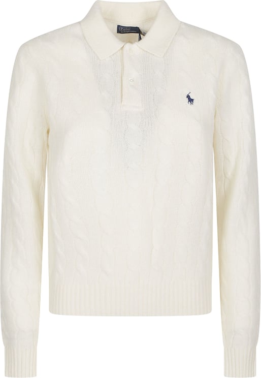 Ralph Lauren Long Sleeve Polo Neck Sweater Nude