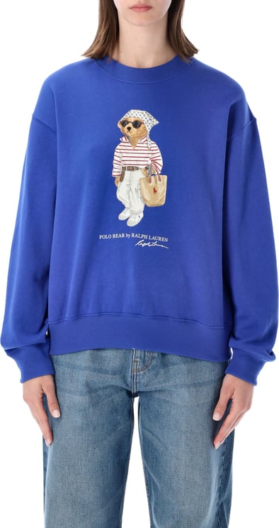 Ralph Lauren Bear Crew Neck Fleece Gala Blue