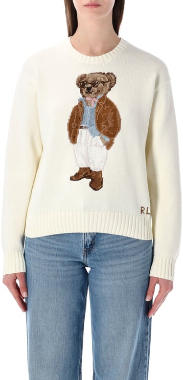 Ralph Lauren Polo Ralph Lauren white cotton Polo Bear jumper