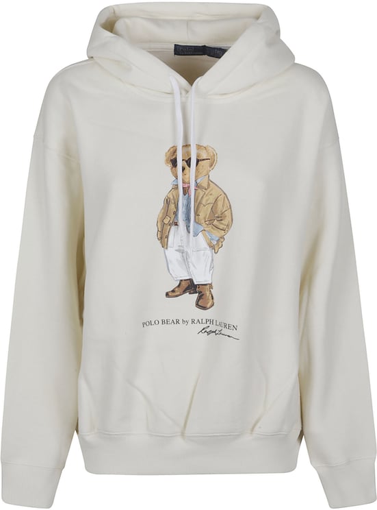 Ralph Lauren Bear Hoodie Sweatshirt Nude
