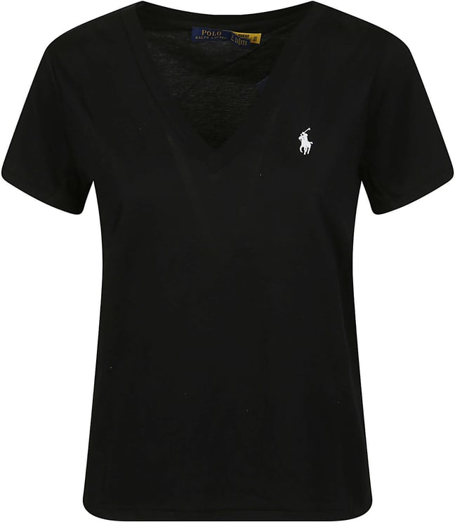 Ralph Lauren V Neck T-shirt Black