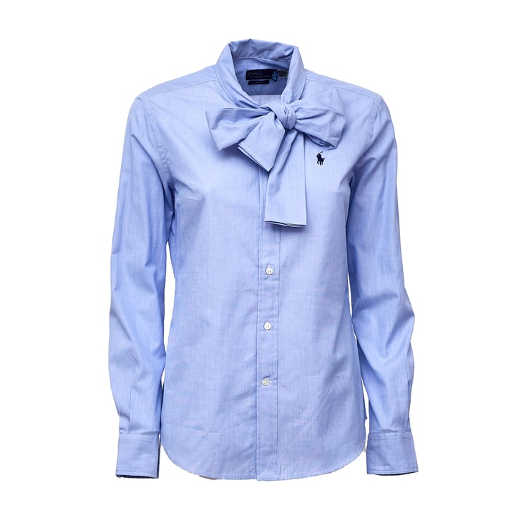 Ralph Lauren Cotton Poplin Slim Blouse