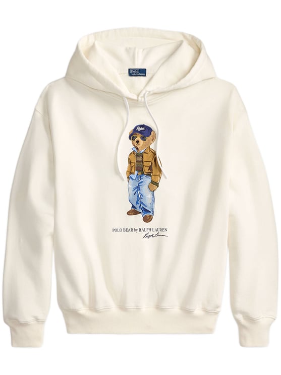 Ralph Lauren Cream Whimsical Bear Knit Sweatshirt