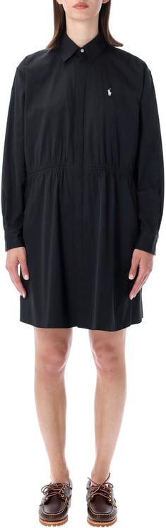 Ralph Lauren Popleine Shirt Mini Dress String Nero