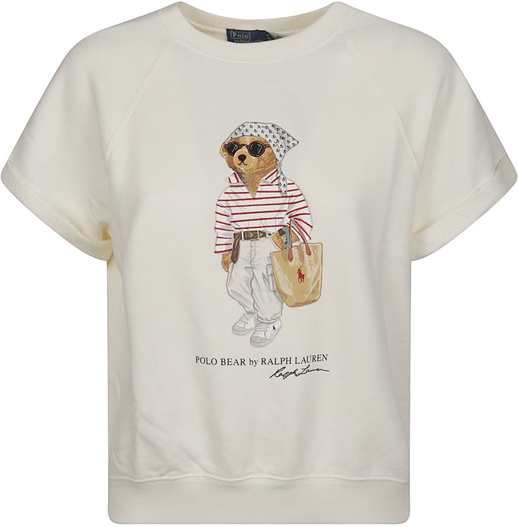 Ralph Lauren Bear Short Sleeve Sweatshirt White