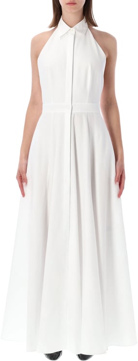 Ralph Lauren Elle Dredd Slevless Day Dress Bianco