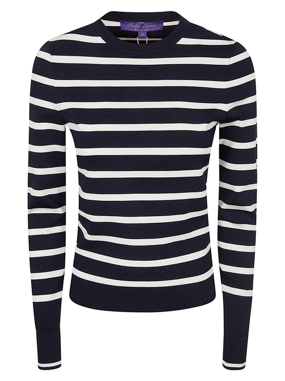 Ralph Lauren Slim-Fit Striped Silk Blend Pullover