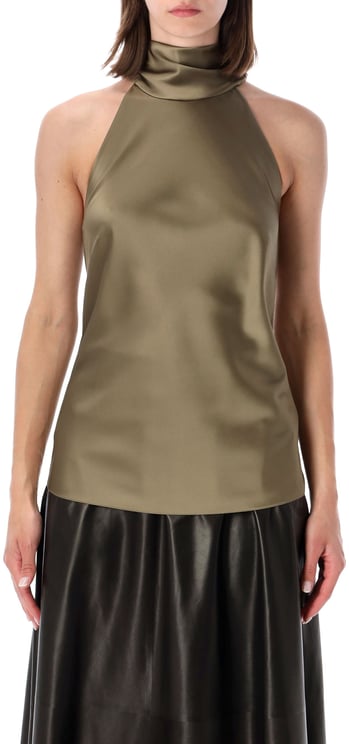 Ralph Lauren Chilton Sleeveless Blouse Cypress