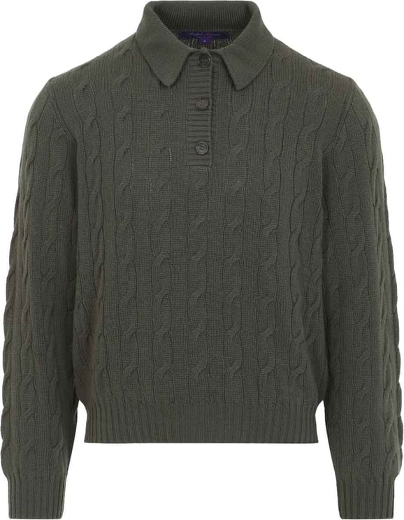 Ralph Lauren Ralph Laurent Collection Cable-Knit Polo Sweater