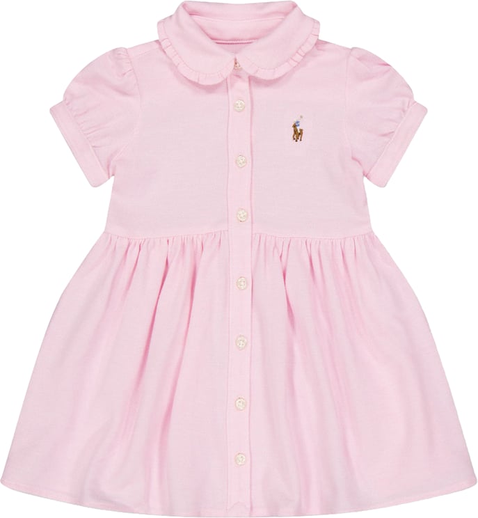 Ralph Lauren Ralph Lauren Baby Meisjes Jurk In Licht Roze