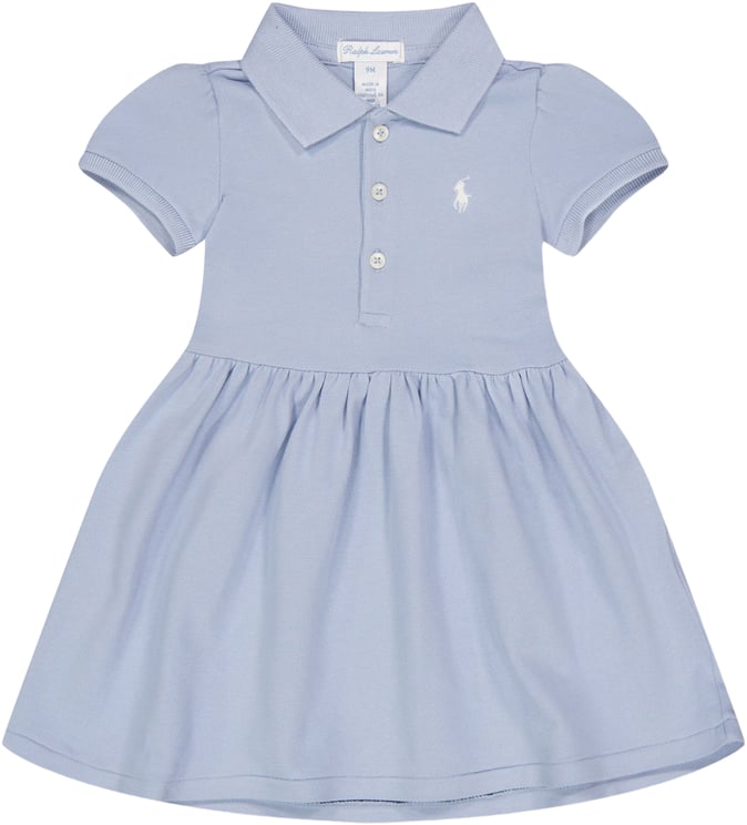 Ralph Lauren Ralph Lauren Baby Meisjes Jurk In Licht Blauw