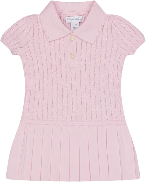 Ralph Lauren Ralph Lauren Baby Meisjes Jurk In Licht Roze