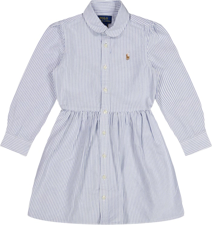 Ralph Lauren Ralph Lauren Kinder Meisjes Jurk In Licht Blauw