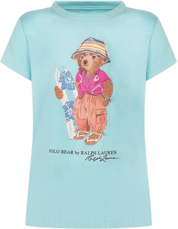 Ralph Lauren T-shirt in Jersey con Stampa Orso