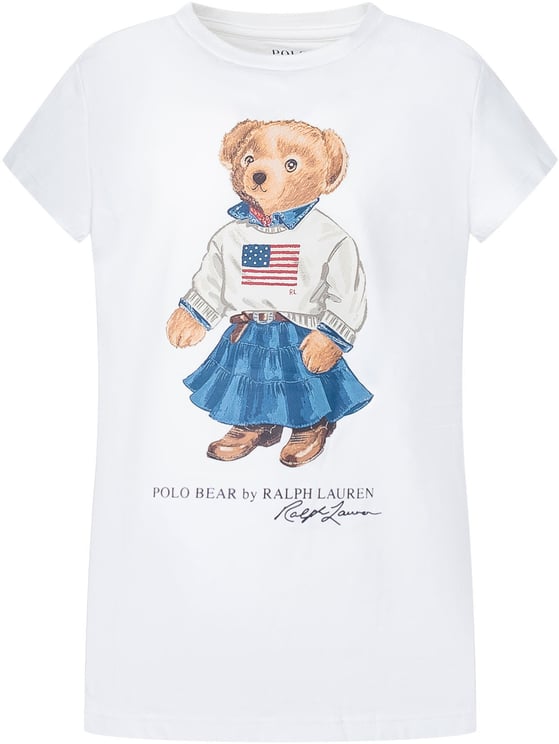 Ralph Lauren T-shirt Polo Bear Stampata