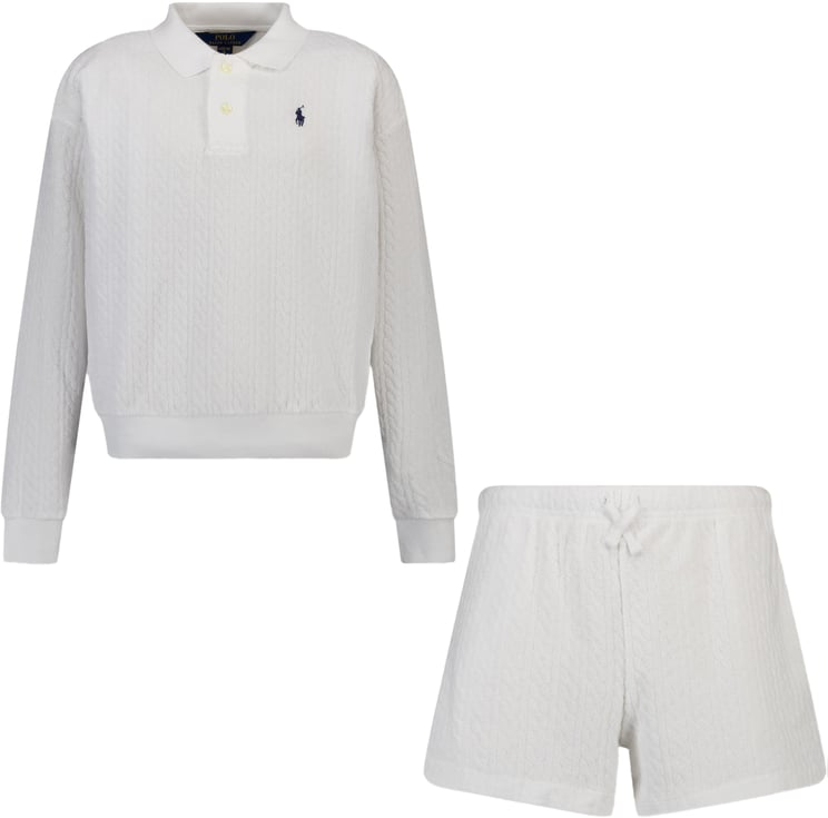 Ralph Lauren Ralph Lauren Kinder Meisjes Setje In Wit