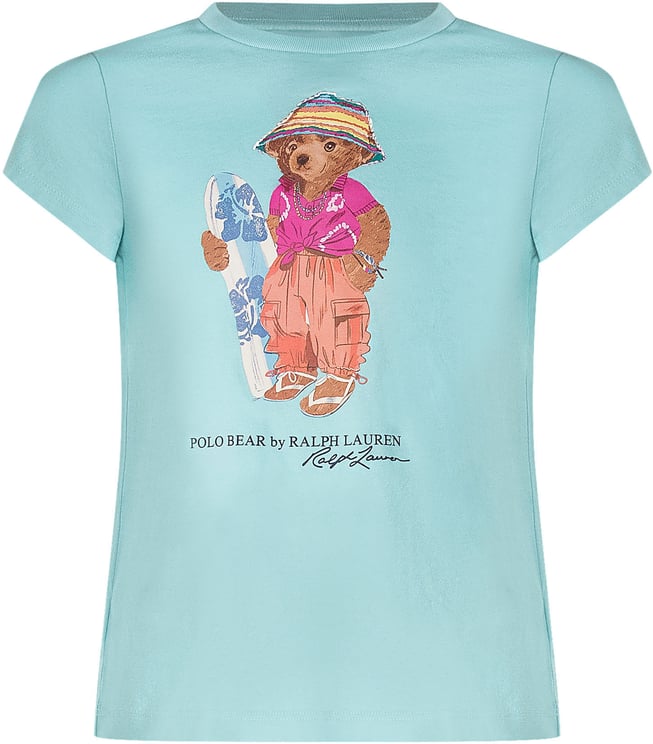 Ralph Lauren T-shirt in Jersey con Stampa Orso