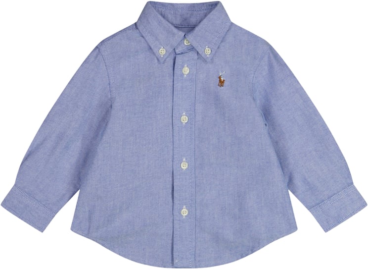 Ralph Lauren Ralph Lauren Baby Jongens Blouse In Licht Blauw