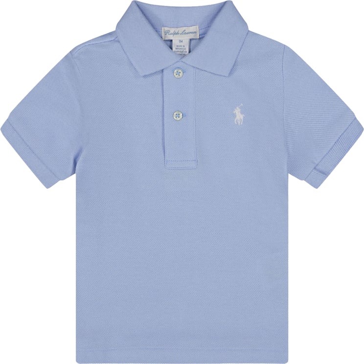 Ralph Lauren Ralph Lauren Baby Jongens Polo In Licht Blauw