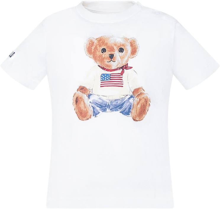 Ralph Lauren T-shirt con Stampa Polo Bear