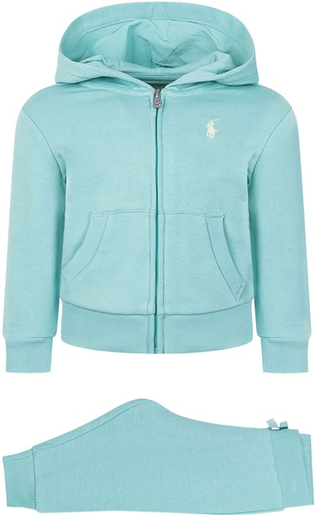 Ralph Lauren Completo Tuta con Felpa con Cappuccio e Pantaloni